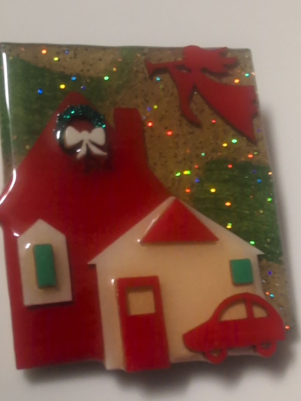 1980's VTG House Pins By Lucinda Holiday Christmas Brooch Set - Picture 5 of 5